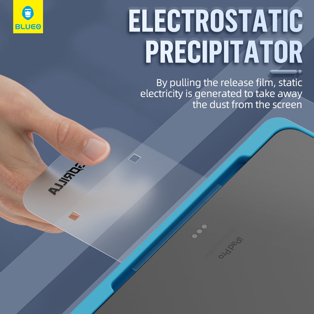 Blueo HD Applicator Pro Screen Protector for Apple iPad (2025) / (2022), Tempered Glass, Full Glue