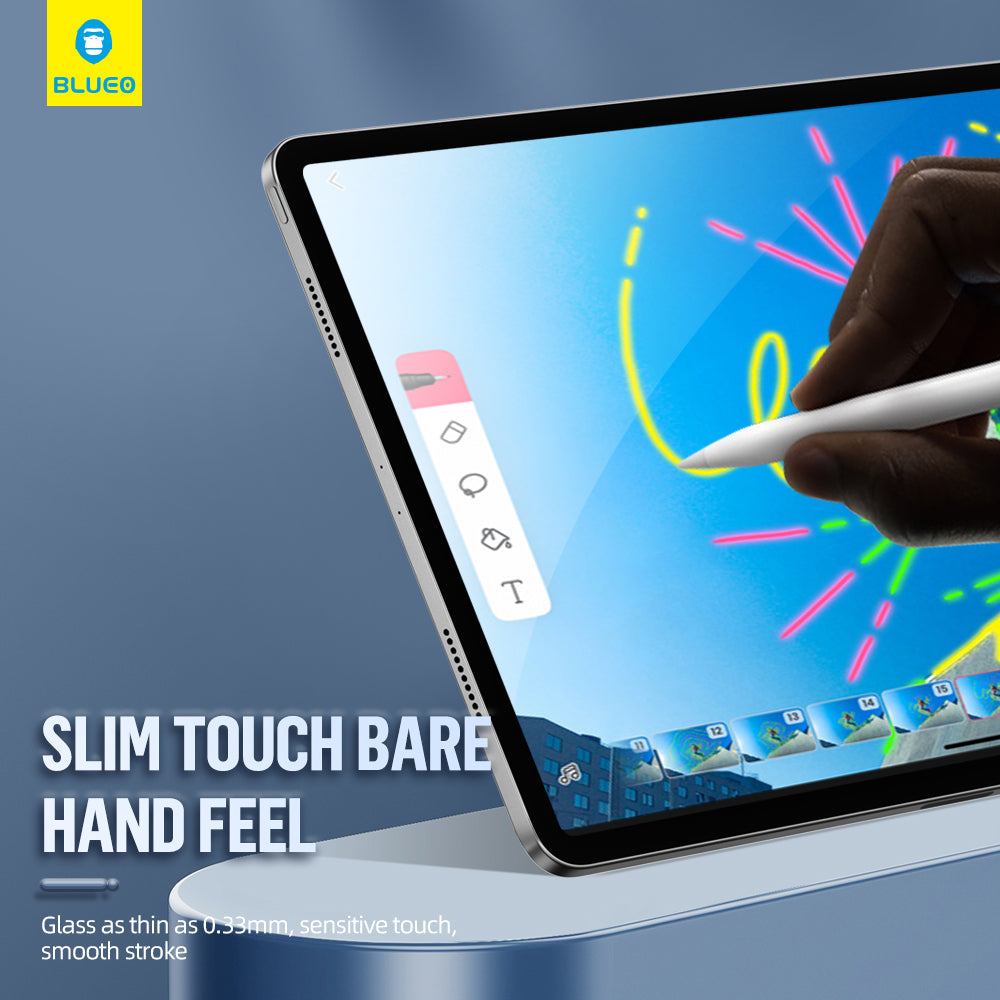 Προστατευτική μεμβράνη οθόνης Blueo HD Applicator Pro για Apple iPad Air 13 (2024), Ασφαλισμένο γυαλί, Πλήρης κόλλα