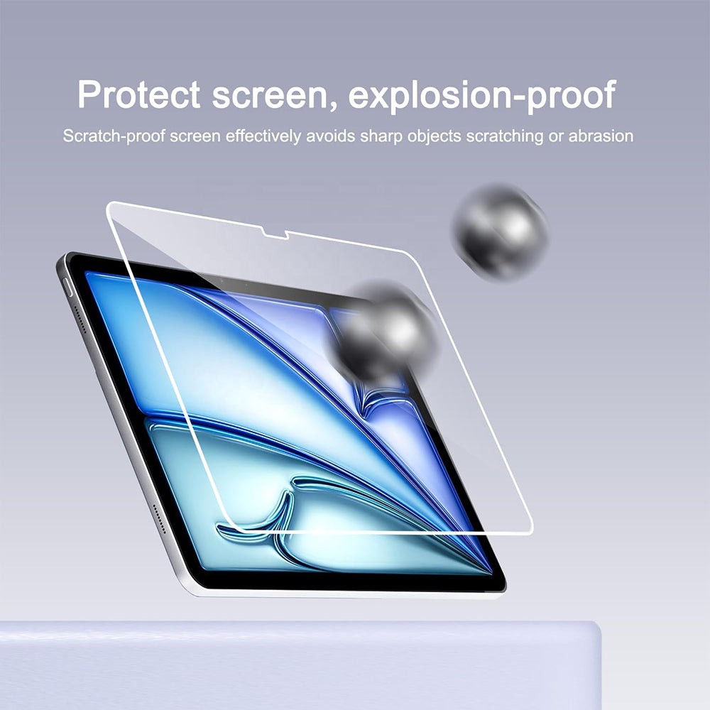 Blueo HD Screen Protector Film for Apple iPad 9.7 (2017), Tempered Glass, Full Glue