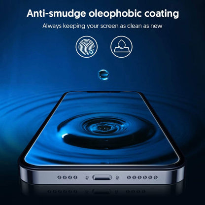 Blueo Silk HD Screen Protector for Apple iPhone 12 Pro, Tempered Glass, Full Glue, Set of 5 pieces, 2.5D, Black