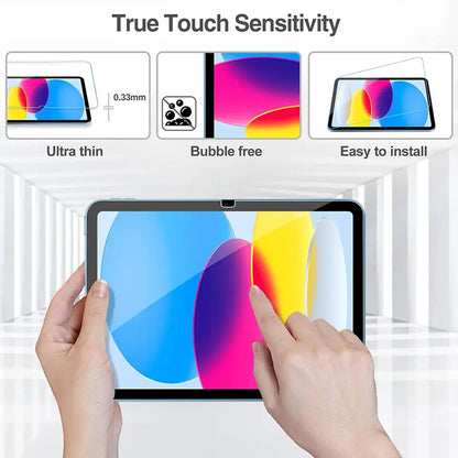 Clear Screen Protector Lito Classic for Apple iPad (2025) / (2022), Tempered Glass, Full Glue, 2.5D