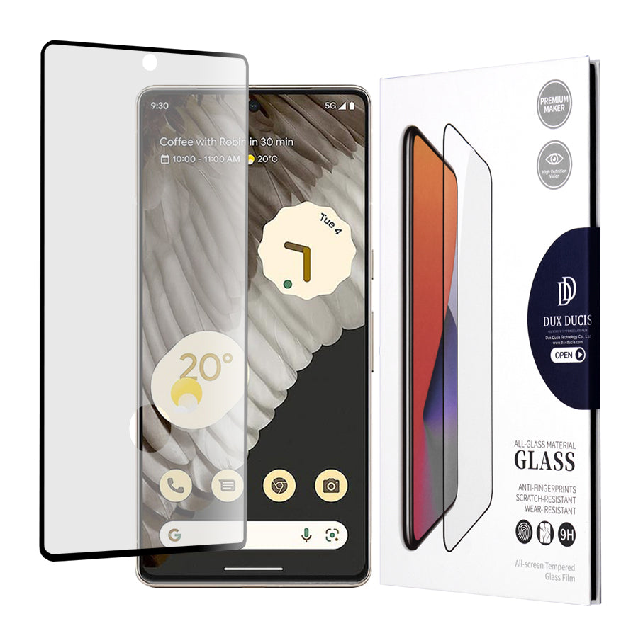 DUX DUCIS Screen Protector for Google Pixel 7 Pro, Tempered Glass, Full Glue, Black