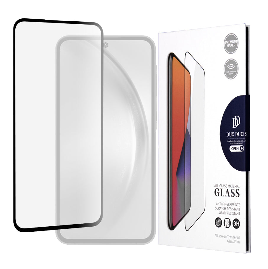 DUX DUCIS Screen Protector for Samsung Galaxy A35 5G A356, Tempered Glass, Edge Glue, Black