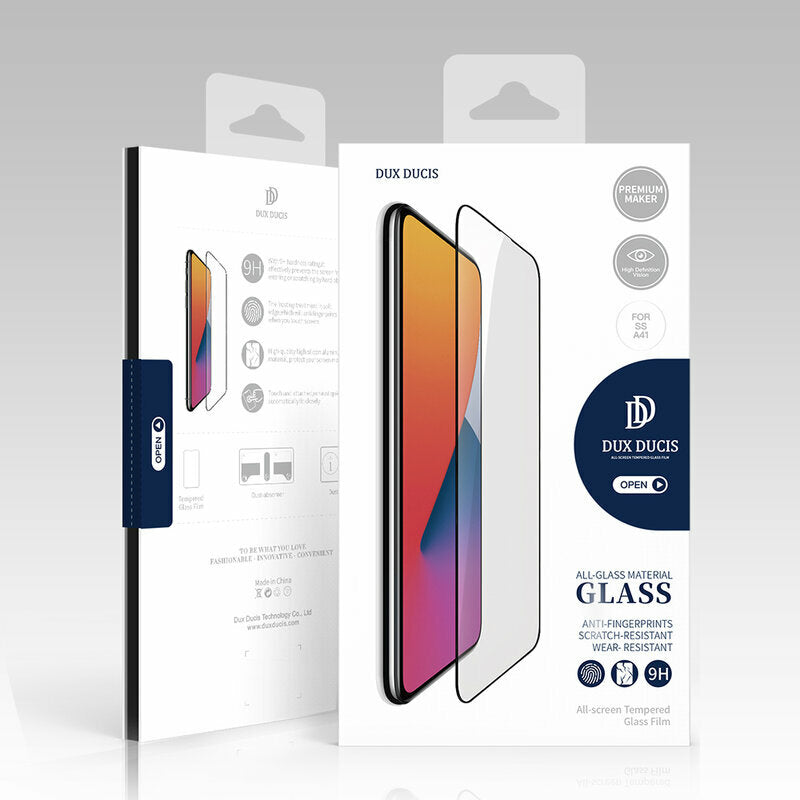 DUX DUCIS Screen Protector Film for Samsung Galaxy S25+ S936, Tempered Glass, Edge Glue, Black