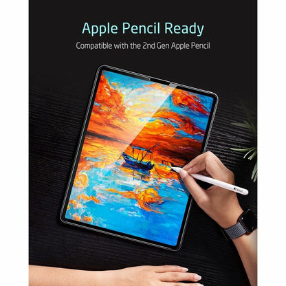 ESR Screen Protector for Apple iPad Pro 12.9 (2022) / Pro 12.9 (2021) / Pro 12.9 (2020), Tempered Glass, Full Glue, Set of 2 Pieces