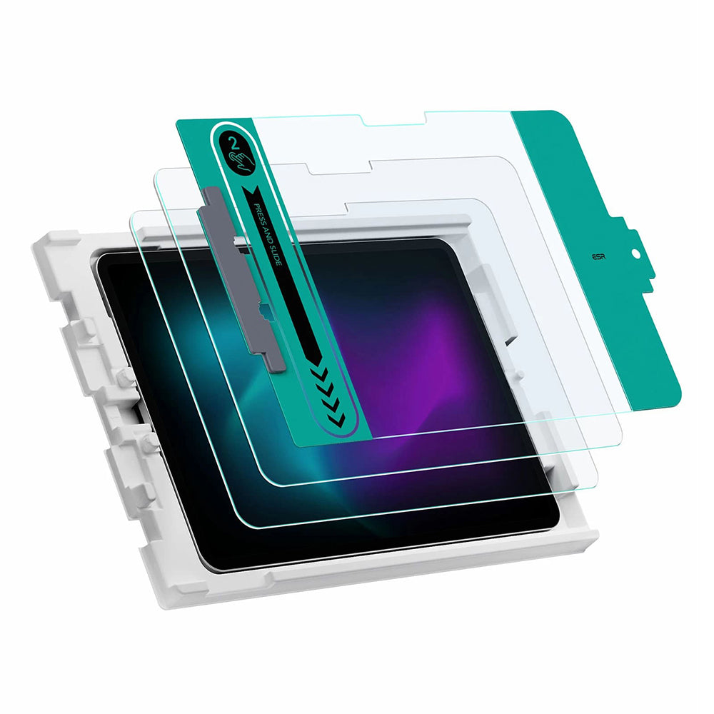 ESR Screen Protector for Apple iPad Pro 13 (2024), Tempered Glass, Full Glue, Set of 2 Pieces