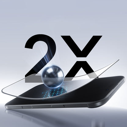 Προστατευτική μεμβράνη οθόνης ESR UltraFit για Apple 17 Pro Max, ασφαλισμένο γυαλί, πλήρης κόλλα, μαύρο