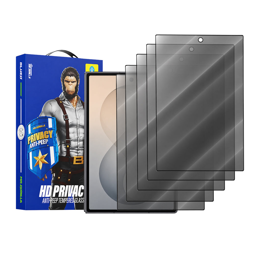 Blueo Anti-Peep Exterior Privacy Screen Protector Film for Samsung Galaxy Z Fold8 F971, Tempered Glass, Full Glue, Set of 5 pieces
