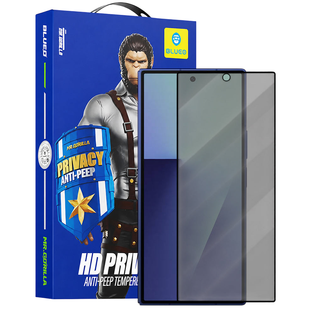 Blueo Anti-Peep Exterior Privacy Screen Protector Film for Samsung Galaxy Z Fold8 Ultra F976 / Z Fold7 F966, Tempered Glass, Full Glue