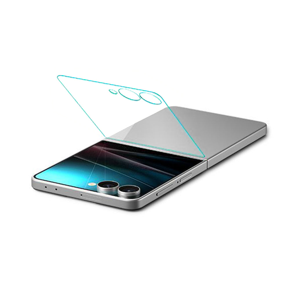 Spigen GlastR EZ FIT Exterior Screen Protector for Samsung Galaxy Z Flip8 F776, Tempered Glass, Full Glue, Set of 2 pieces