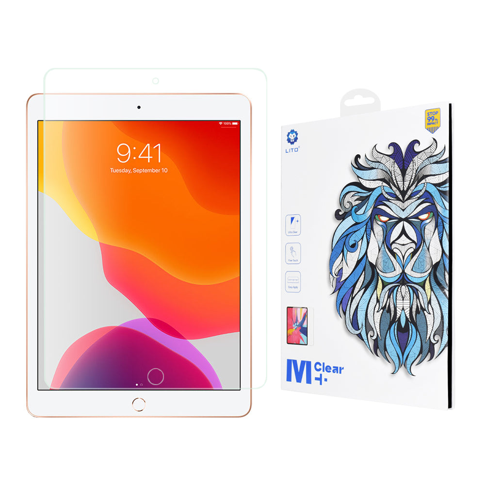Προστατευτική μεμβράνη οθόνης Lito Classic για Apple iPad 10.2 (2021) / 10.2 (2020) / 10.2 (2019), Ασφαλισμένο γυαλί, Full Glue, 2.5D