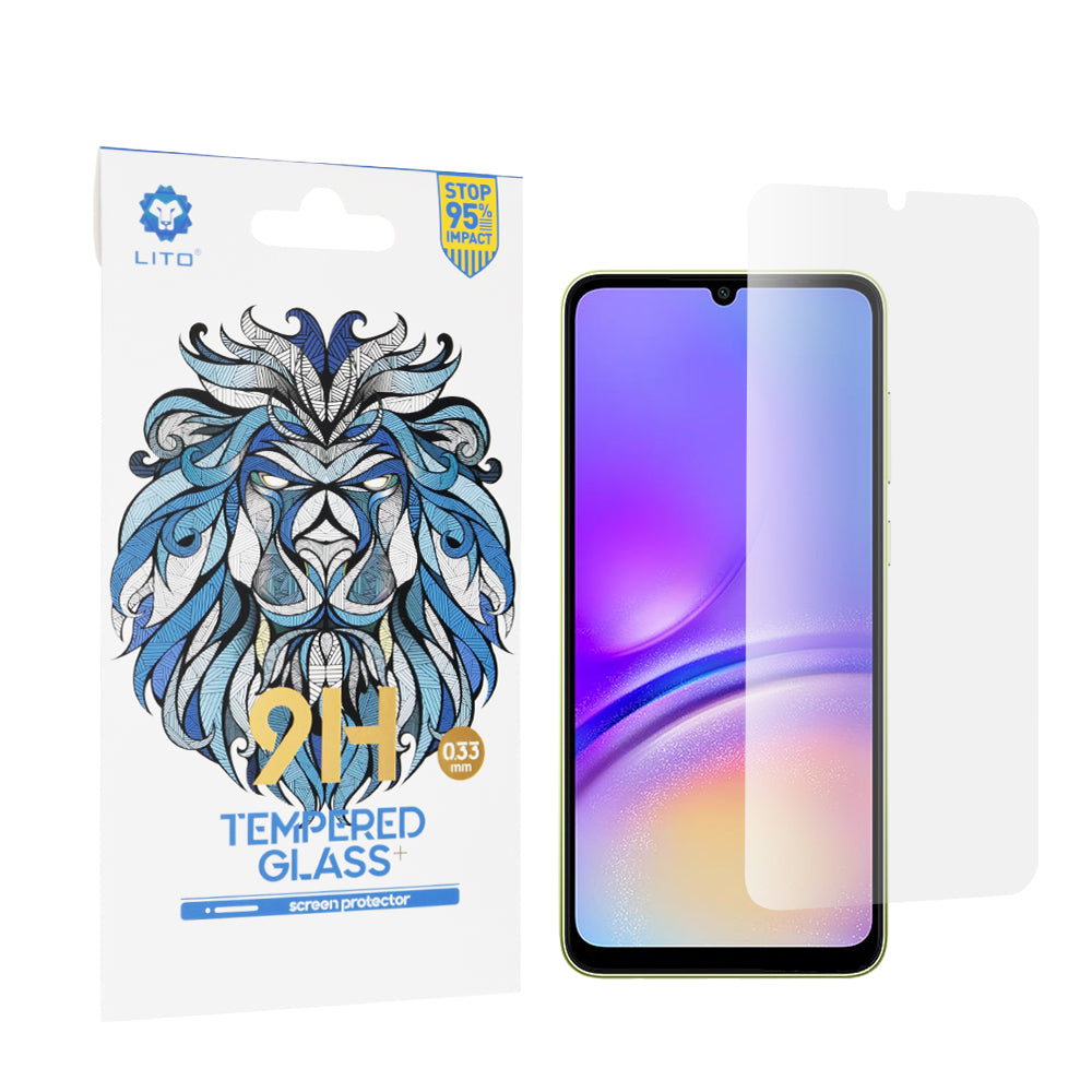 Lito Classic Screen Protector Film for Samsung Galaxy A05s A057 / A05 A055, Tempered Glass, Full Glue, 2.5D
