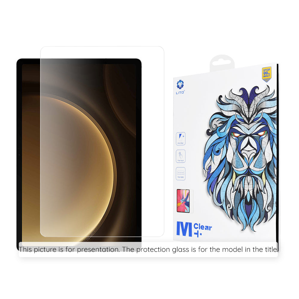 Προστατευτική μεμβράνη οθόνης Lito Classic για Samsung Galaxy Tab S10 Ultra / Tab S9 Ultra, ασφαλισμένο γυαλί, πλήρης κόλλα, 2.5D