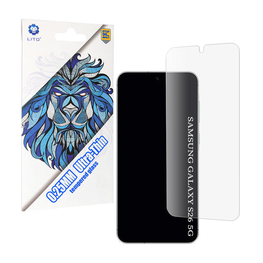 Προστατευτική Μεμβράνη Οθόνης Lito Classic Ultra Thin για Samsung Galaxy S26 S942, Ενισχυμένο Γυαλί, Full Glue, 2.5D