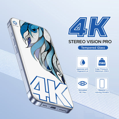 Lito D+ Max 4K Screen Protector for Apple iPhone 17 Air, Tempered Glass, Full Glue, Black