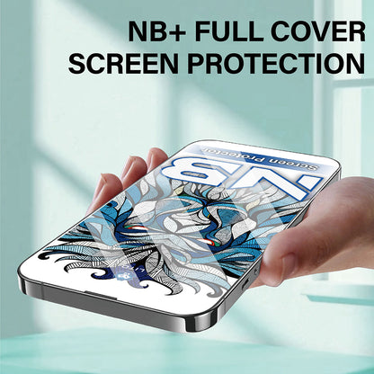 Lito NB Screen Protector for Apple iPhone 17 / 16 Pro, Tempered Glass, Full Glue, Black