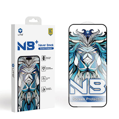 Lito NB Screen Protector Film for Apple iPhone 18 Pro Max / 17 Pro Max, Tempered Glass, Full Glue, Black