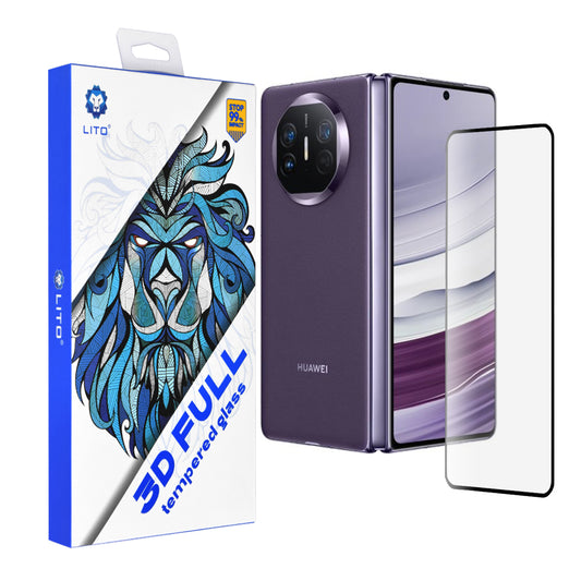 Προστατευτική μεμβράνη οθόνης Lito για Huawei Mate X5, ασφαλισμένο γυαλί, πλήρης κόλλα, 3D, μαύρο