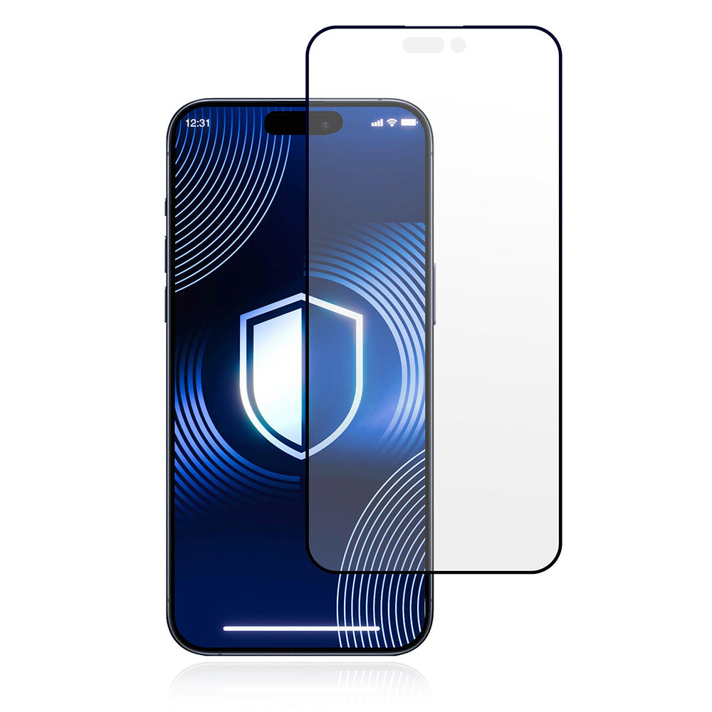 Matte Screen Protector 3MK HardGlass Max for Apple 17 Pro Max, Tempered Glass, Full Glue, Black
