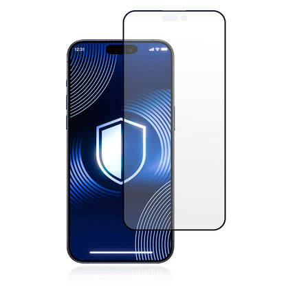 Matte Screen Protector 3MK HardGlass Max for Apple 17 Pro Max, Tempered Glass, Full Glue, Black