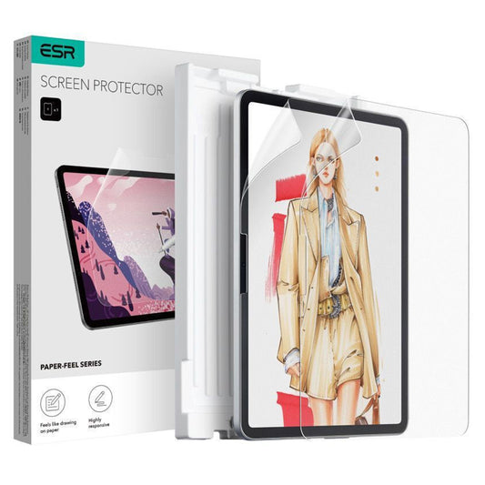 Ματ προστατευτική μεμβράνη οθόνης ESR Paper Feel για Apple iPad Air 13 (2026) / Air 13 (2025) / Air 13 (2024), Πλαστικό, Ολική κόλλα, Σετ 2 τεμαχίων