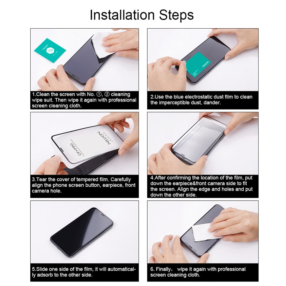Nillkin CP+ Pro Screen Protector for Xiaomi 17T, Tempered Glass, Full Glue, Black