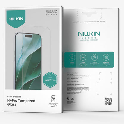 Προστατευτική μεμβράνη οθόνης Nillkin H+ Pro για Xiaomi 17 Pro / 17, Ασφαλισμένο γυαλί, Πλήρης κόλλα