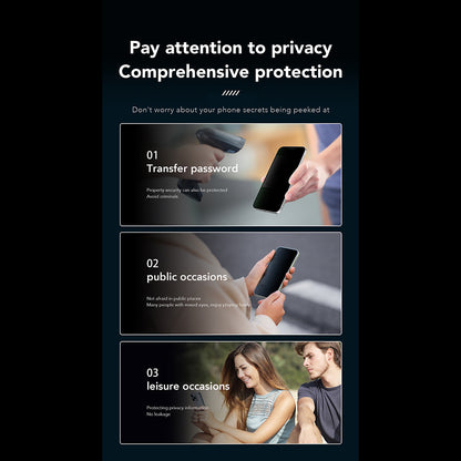 Anank 1X Reinforced 360 Privacy Screen Protector for Apple iPhone 16 Pro Max, Tempered Glass, Full Glue, 2.5D
