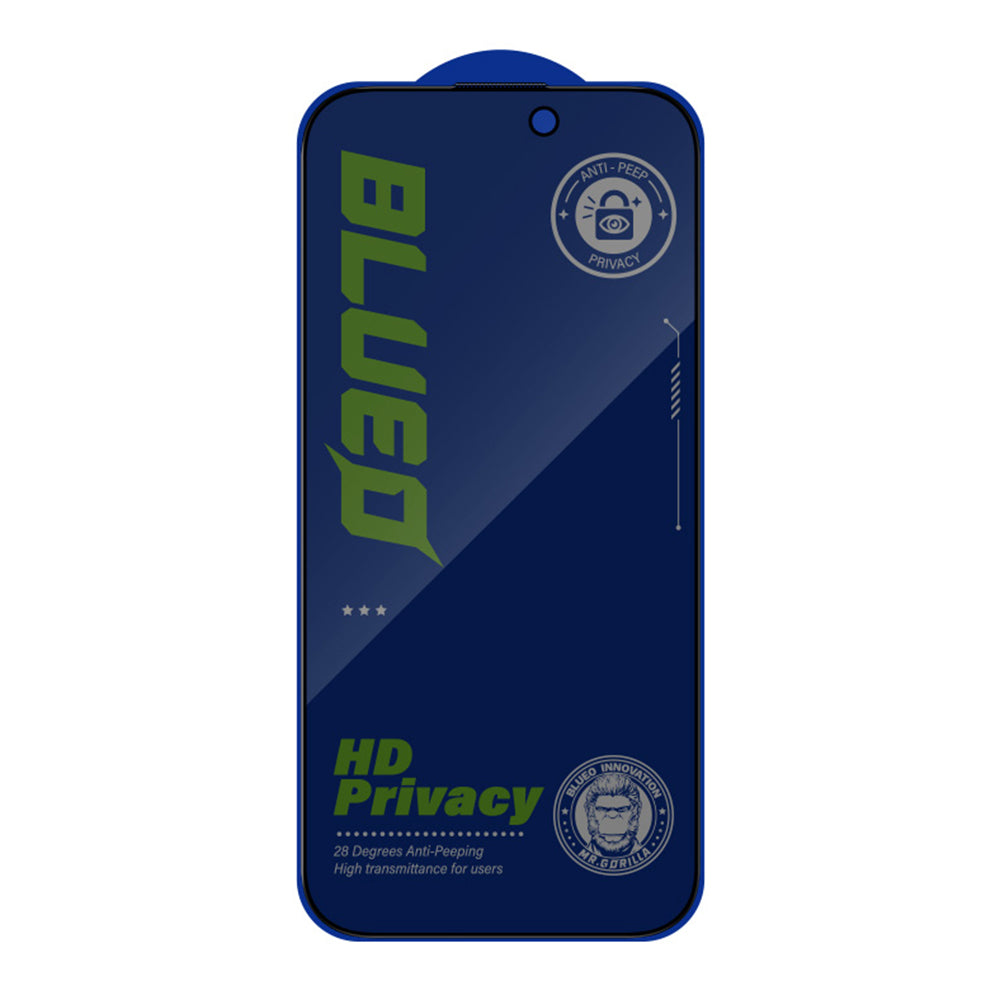 Blueo Anti-Peep Privacy Screen Protector for Apple iPhone 11 Pro / XS / X, Tempered Glass, Full Glue