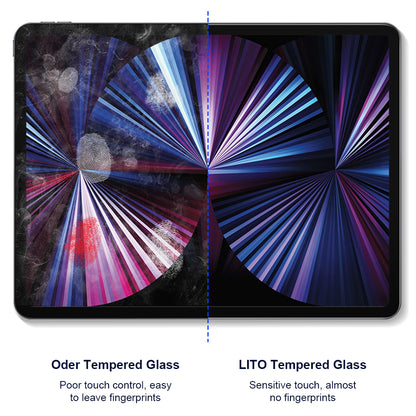 Lito Classic Privacy Screen Protector for Apple iPad Pro 11 (2024), Tempered Glass, Full Glue, 2.5D