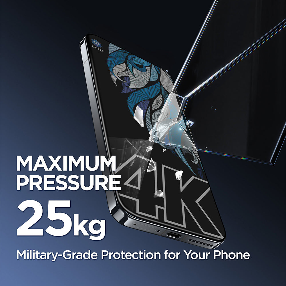 Privacy Screen Protector Lito D+ Max 4K for Apple 17 Pro Max, Tempered Glass, Full Glue