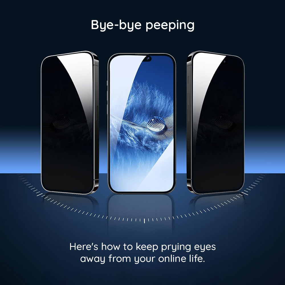 Privacy Screen Protector Lito HD Pro for Apple iPhone 15 Plus, Tempered Glass, Full Glue