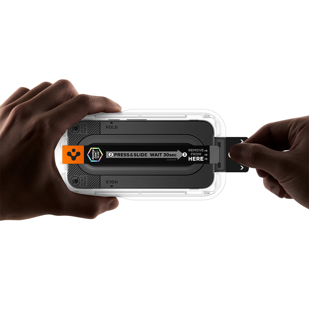 Προστατευτική μεμβράνη οθόνης Privacy Spigen GlastR EZ FIT Pro για Google Pixel 11 Pro / 10 Pro, Ασφαλισμένο γυαλί, Πλήρης κόλλα, Σετ 2 τεμαχίων AGL11481