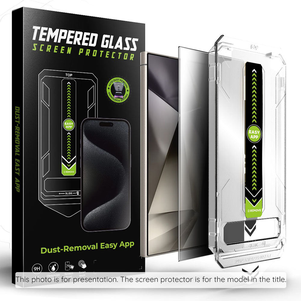 Προστατευτική μεμβράνη οθόνης Privacy Techsuit TitanGlass CrystalHD για Samsung Galaxy S25+ S936 / S24+ S926, Ασφαλισμένο γυαλί, Πλήρης κόλλα