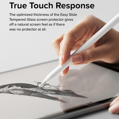 Ringke Easy Slide Screen Protector for Apple iPad Air 11 (2026) / Air 11 (2025), Tempered Glass, Full Glue