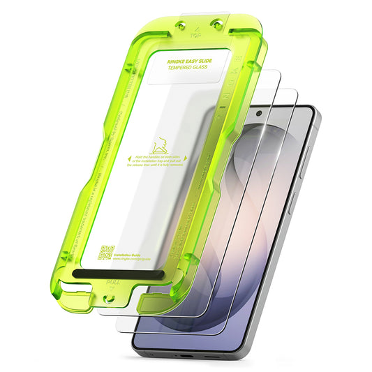 Προστατευτική Μεμβράνη Οθόνης Ringke Easy Slide για Samsung Galaxy S26 Plus S947, Ενισχυμένο Γυαλί, Πλήρης Κόλληση, Σετ 2 τεμαχίων