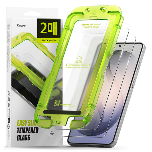 Προστατευτική Μεμβράνη Οθόνης Ringke Easy Slide για Samsung Galaxy S26 S942, Ενισχυμένο Γυαλί, Πλήρης Κόλληση, Σετ 2 τεμαχίων