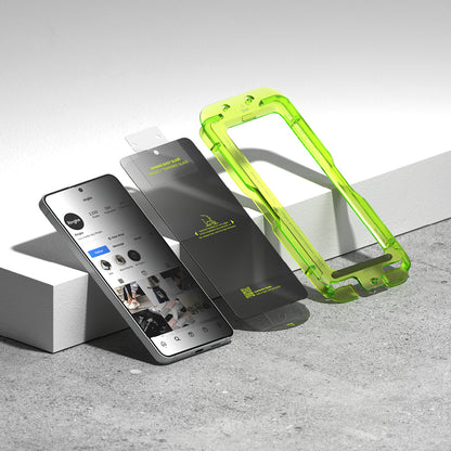 Προστατευτική Μεμβράνη Οθόνης Ringke Easy Slide για Samsung Galaxy S26 S942, Ενισχυμένο Γυαλί, Πλήρης Κόλληση, Σετ 2 τεμαχίων, Μαύρη