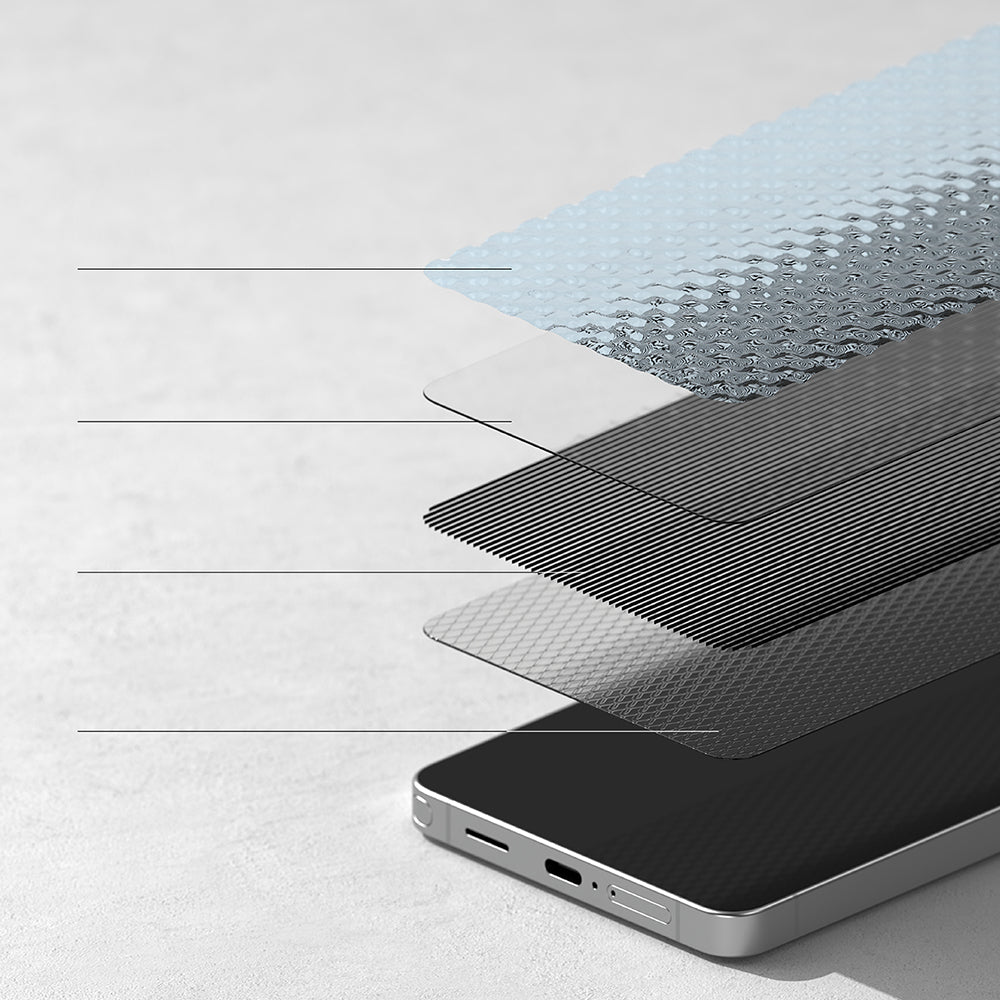 Προστατευτική Μεμβράνη Οθόνης Ringke Easy Slide για Samsung Galaxy S26 Ultra S948, Ενισχυμένο Γυαλί, Πλήρης Κόλληση, Σετ 2 τεμαχίων, Μαύρη
