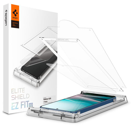 Spigen Elite Shield EZ FIT HD Screen Protector for Samsung Galaxy S25 S931, Plastic AFL09091
