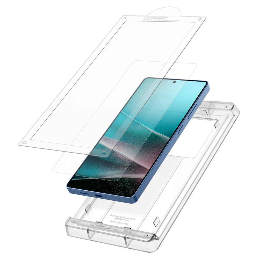 Spigen Elite Shield EZ FIT HD Screen Protector for Samsung Galaxy S25 Ultra S938, Plastic AFL09083