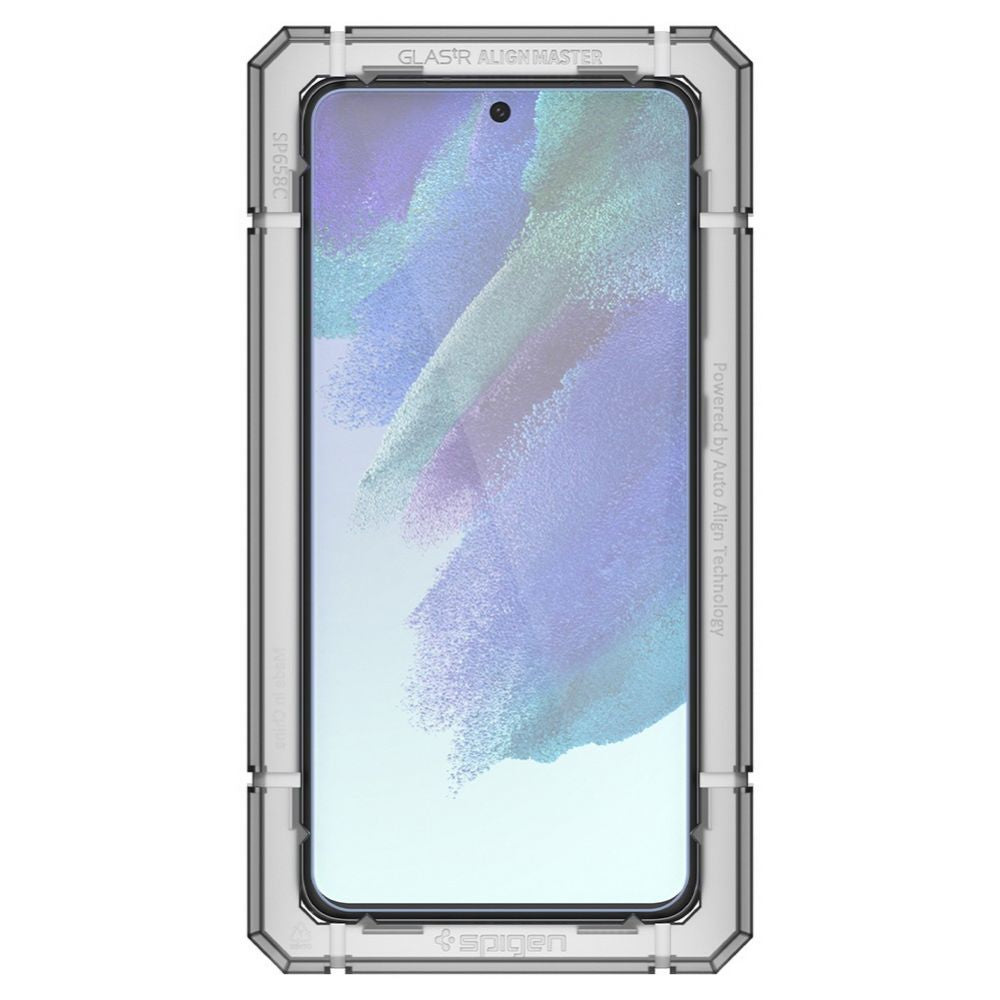 Spigen GlastR Align Master Screen Protector for Samsung Galaxy S21 FE 5G G990, Tempered Glass, Full Glue, Set of 2 pieces AGL03088