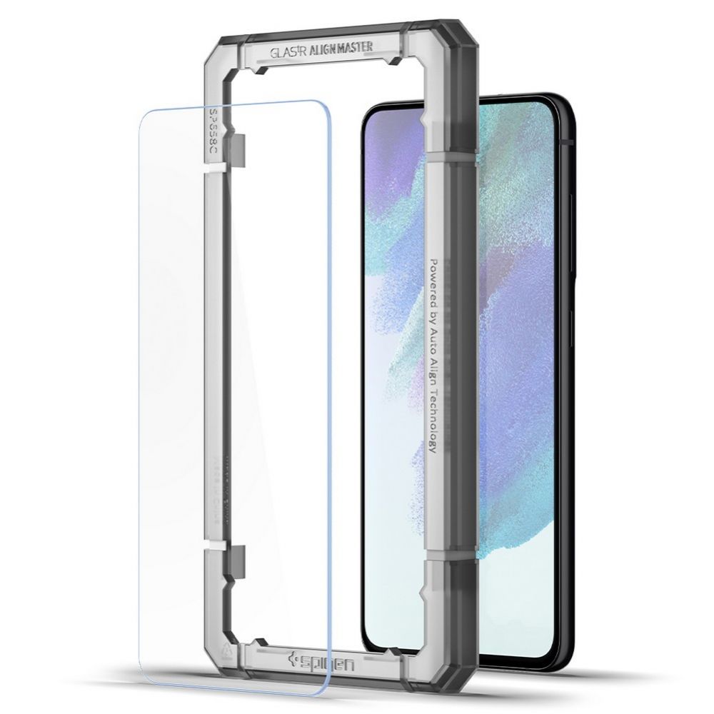 Spigen GlastR Align Master Screen Protector for Samsung Galaxy S21 FE 5G G990, Tempered Glass, Full Glue, Set of 2 pieces AGL03088