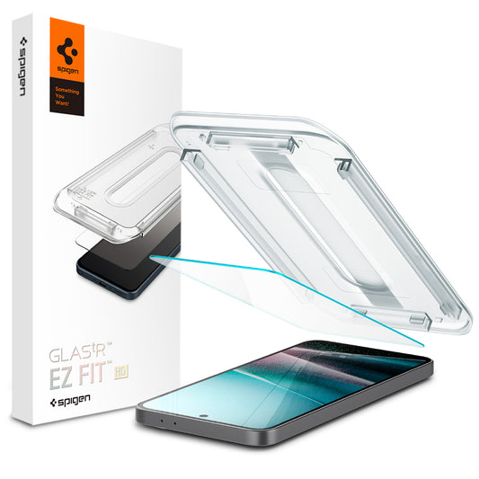 Προστατευτική μεμβράνη οθόνης Spigen GlastR EZ FIT HD για Samsung Galaxy A37 5G / A36 A366, Ασφαλισμένο γυαλί, Full Glue AGL11365