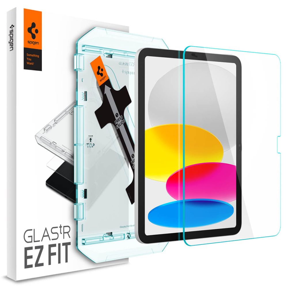 Spigen GlastR EZ FIT Screen Protector for Apple iPad (2025) / (2022), Tempered Glass, Full Glue AGL05554