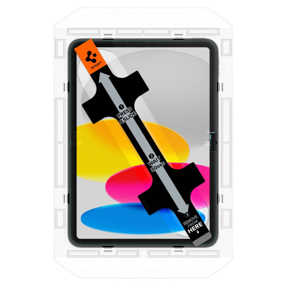 Spigen GlastR EZ FIT Screen Protector for Apple iPad (2025) / (2022), Tempered Glass, Full Glue AGL05554