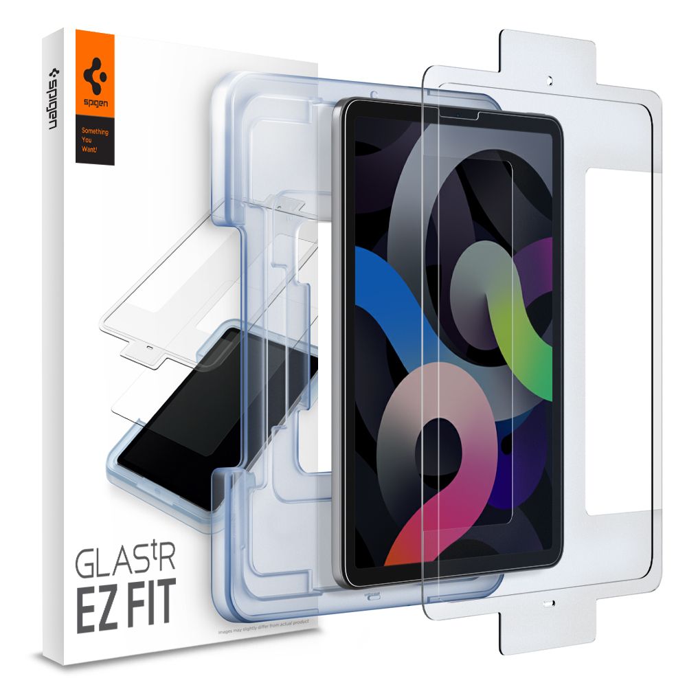 Spigen GlastR EZ FIT Screen Protector for Apple iPad Air (2022) / Pro 11 (2021) / Air (2020), Tempered Glass, Full Glue AGL02065