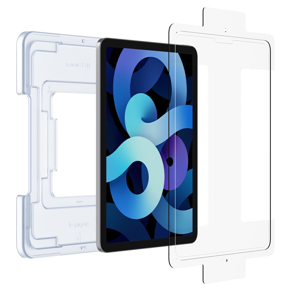 Spigen GlastR EZ FIT Screen Protector for Apple iPad Air (2022) / Pro 11 (2021) / Air (2020), Tempered Glass, Full Glue AGL02065