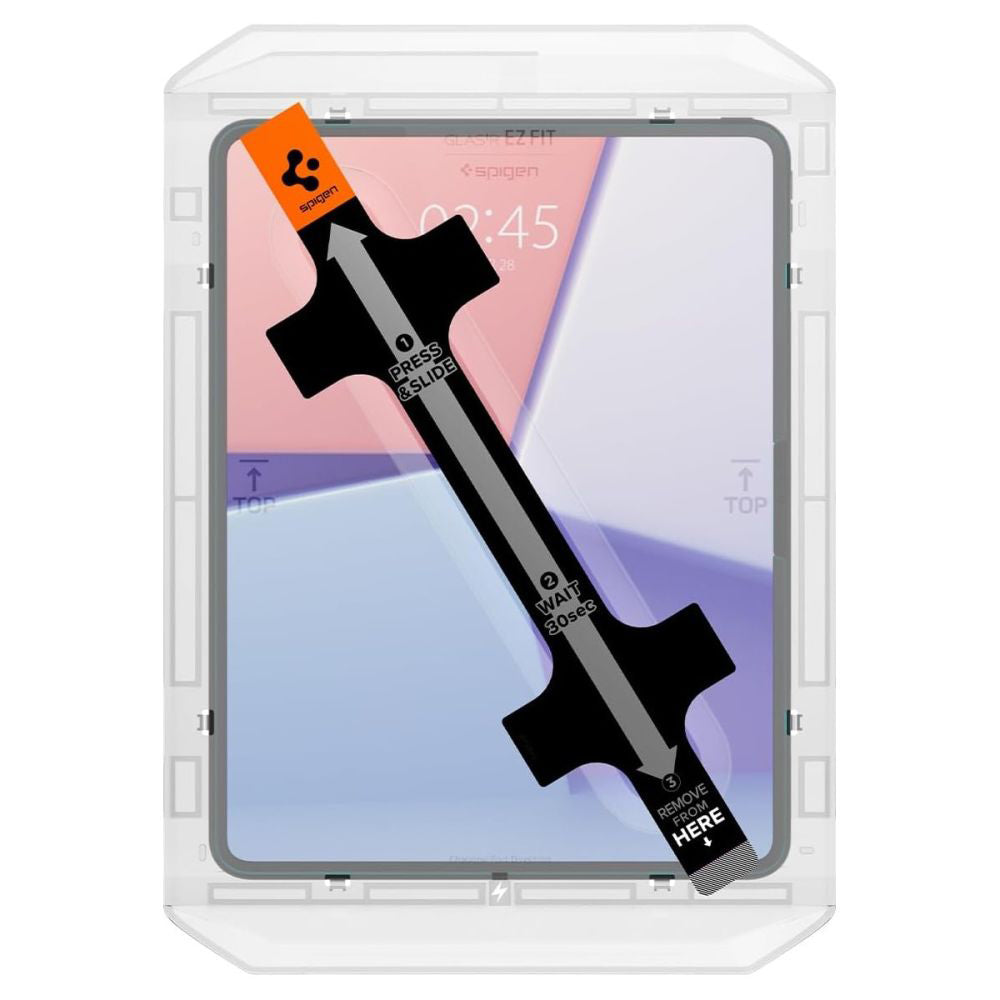 Spigen GlastR EZ FIT Screen Protector for Apple iPad Pro 13 (2024), Tempered Glass, Full Glue AGL07793