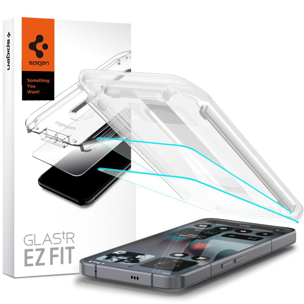 Spigen GlastR EZ FIT Screen Protector for Nothing Phone (3), Tempered Glass, Full Glue, Set of 2 pieces AGL10165